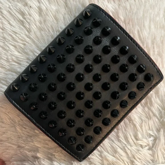 Christian Louboutin Black Stud bifold wallet - Picture 2 of 15